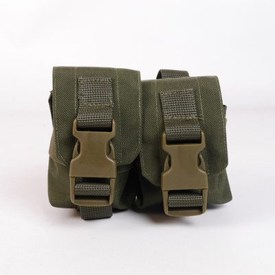 Тактичний підсумок під 2 гранати GU Double Mag Pouch Хакі KB-4072 фото