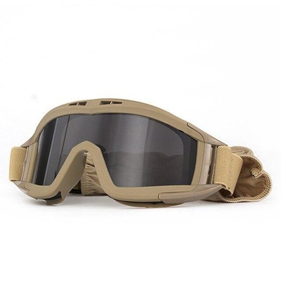 Захисні тактичні окуляри-маска Daisy зі змінним склом Койот KB-7040-К фото