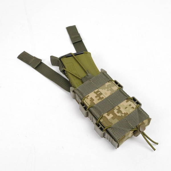 Жорсткий посилений тактичний підсумок GU Single Mag Pouch Піксель KB-4058 фото