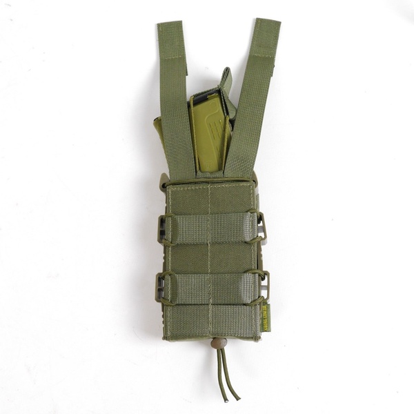 Жесткий усиленный тактический подсумок GU Single Mag Pouch Хаки KB-4055 фото