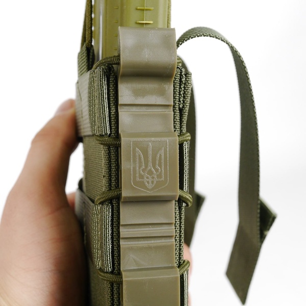 Жорсткий посилений тактичний підсумок GU Single Mag Pouch Хакі KB-4055 фото