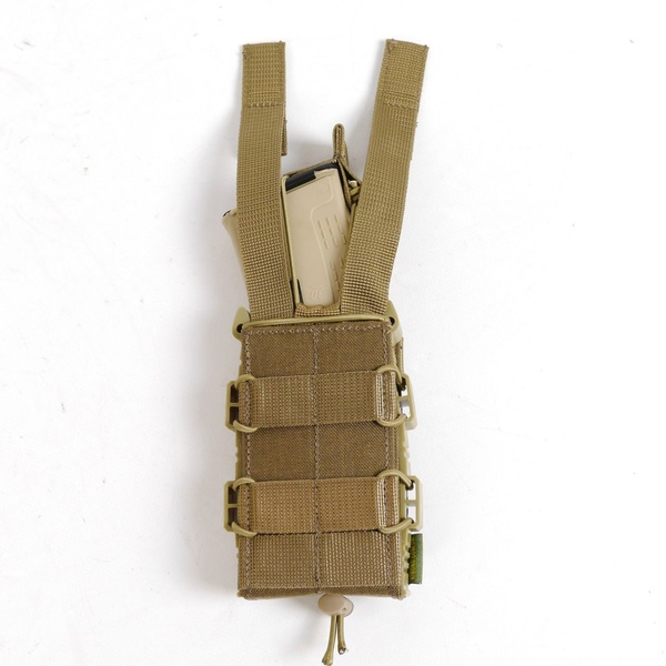 Жорсткий посилений тактичний підсумок GU Single Mag Pouch Койот KB-4054 фото