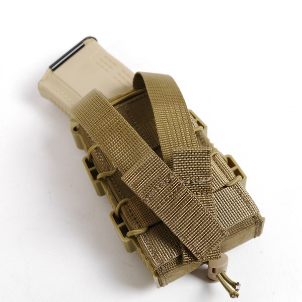 Жорсткий посилений тактичний підсумок GU Single Mag Pouch Койот KB-4054 фото